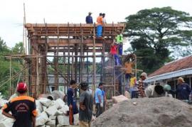 Progres Pembangunan Aula Balai Desa Bendung