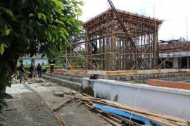 Progres Pembangunan Aula Balai Desa Bendung Mingu Lalu