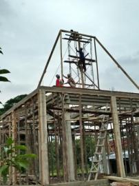 Progres Pembangunan Aula Balai Desa Bendung Tgl. 02 Februari 2017