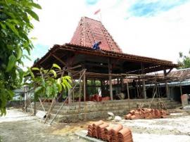Progres Pembangunan Aula Balai Desa Bendung Tgl. 20 Maret 2017